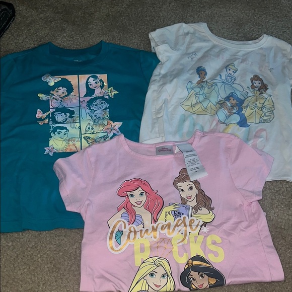 Disney Other - Disney Princess Courage Rocks Kids T-Shirt - Pink, White, Teal